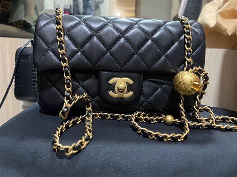 chanel bag with ball chain|chanel cross body bag small.